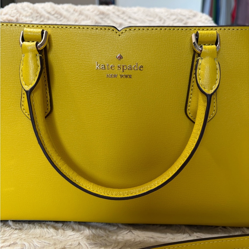 Kate Spade Mustard Yellow Satchel - Picture 3 of 7